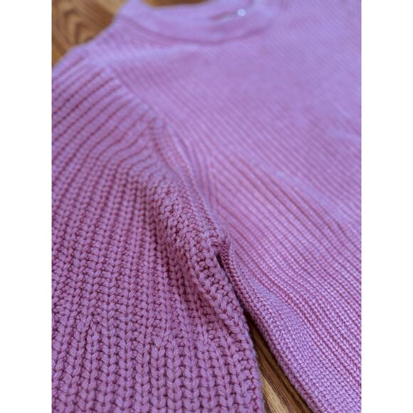 STAUD Pink Aura ribbed wool-blend sweater sz Medium - Picture 12 of 13